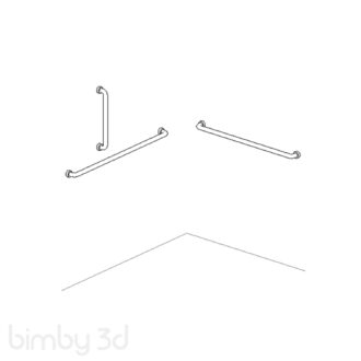 3D Grab Bar w Vertical 4615
