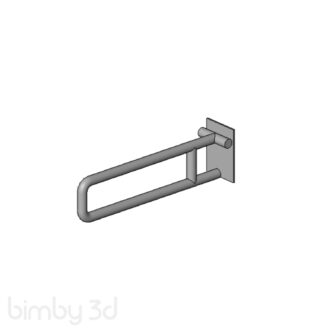 3D Swing UP Grab Bar Fixed to adjust to wall thickness 10432