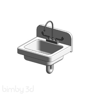 ADA Hand Sink w paddle blade faucet 10337
