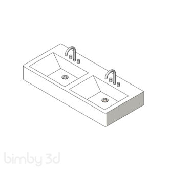 Basin Wall Box 2Bowl (NZ)