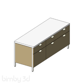 COALESSE Metro TOPO Storage Pedestal 56quot 7425