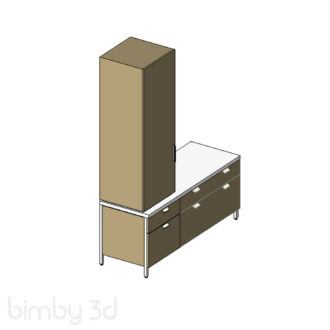 COALESSE Metro TOPO Storage Pedestal Tower 56quot 7426