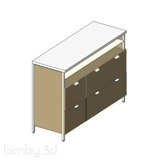 COALESSE Metro TOPO Storage Tall Credenza 56quot 7432