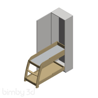 Cabinet bed Tobi unfolded