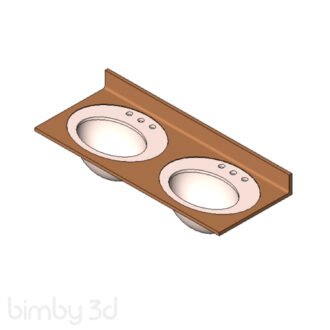 Countertop Double Bowl Line Based Reed