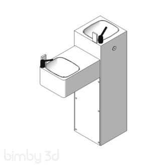 DrinkingFountain Pedestal Double Reed