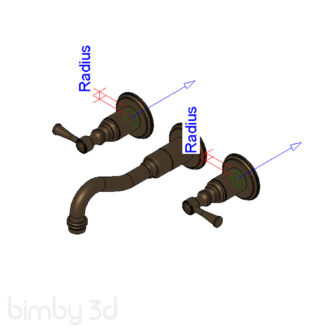 Faucet Brizo Tresa Collection Bath Wall Mount Lavatory Faucet 6583lf