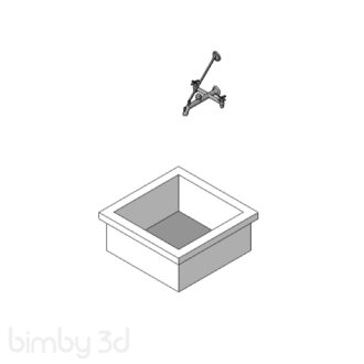 Mop Service Basin w Faucet Reed