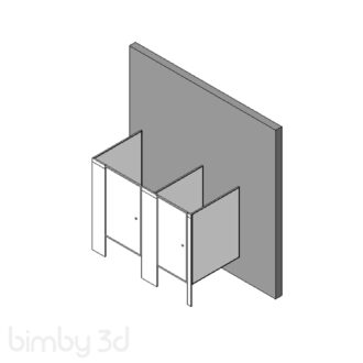 Partition Toilet Floor Mounted Reed