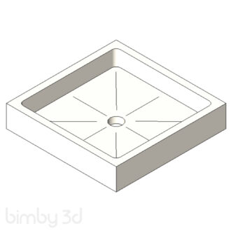 Receveur d'angle Vidange axée
