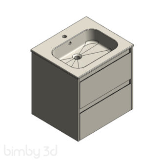 Sanitary Storage Alterna vanity unit with ceramic b