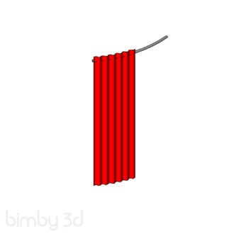 Shower Rod ADA w Curtain Reed