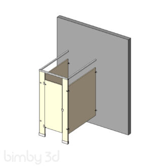 Toilet Partition AmericanSanitary Full Flush
