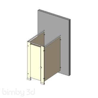 Toilet Partition Hadrian Headrail Braced