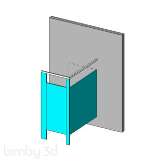 Toilet Stall Braced 3D