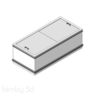 Toilet Stall 3D w Toilet 5438