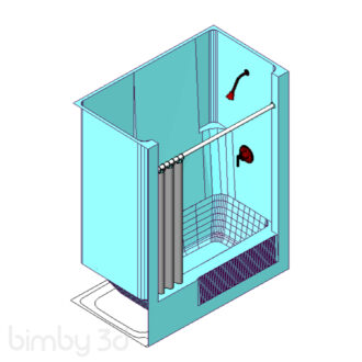 TubShower w Shower curatin 2680