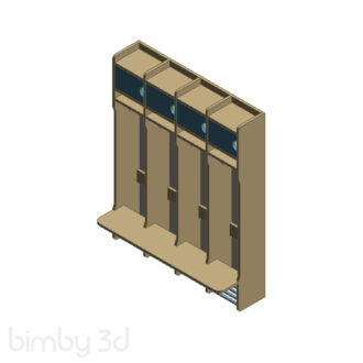 Wall hanged childrens coat rack N100 1200