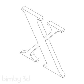 X Times New Roman 3D 2731