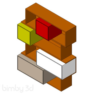 bookcase Casulo 10490