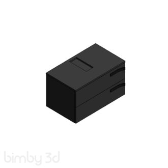 strada vanity unit 700x420mm 2 drawer