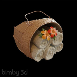 Towel and towel holder 002