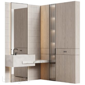 Bathroom furniture 19 modular in a modern minimalist style