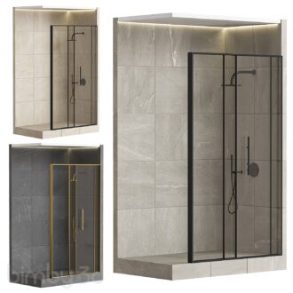 Shower cabin with partition 05