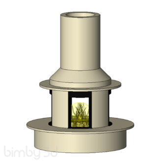 Circular Stone Fire Place 7264