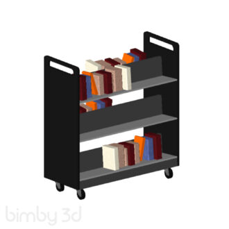 Library Book Truck 10829