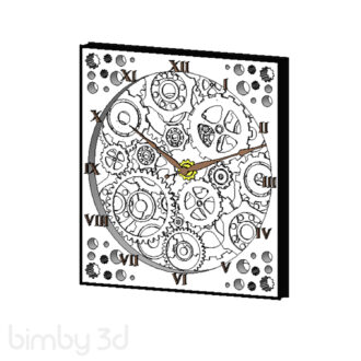 Wall Clock with gears 15346