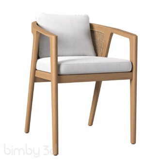 B Malta Teak Dining Armchair 3