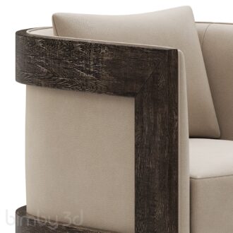 B Restoration Hardware Whitby Leather Chair 3