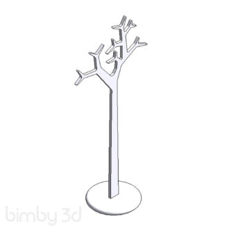 Tree Coat Stand Wall Unit HighTower