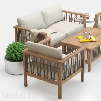 B Altinci Cadde Serenity Garden Sofa Set 3