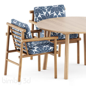 B Ayana chair by Bebitalia and Taro Table by Fredericia 2