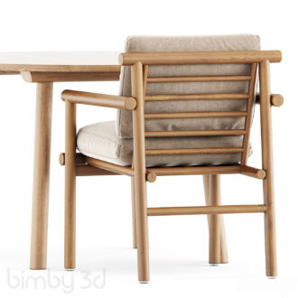 B Ayana chair by Bebitalia and Taro Table by Fredericia 3