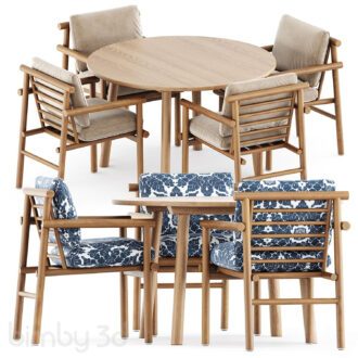 Ayana chair by Bebitalia and Taro Table by Fredericia