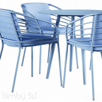 B Cancun outdoor cafe table and chair set by BoConcept 3