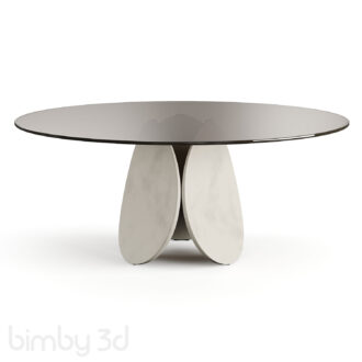B Cattelan Italia Maxim Argile Glass Table 3