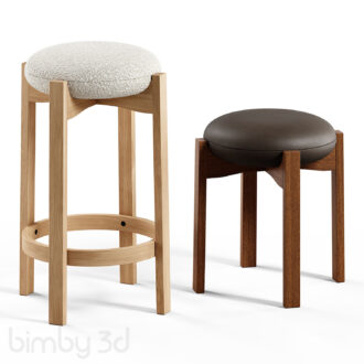 Fredericia Pioneer Stool by Maria Bruun