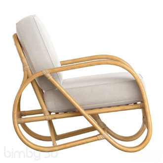 B Pretzel Rattan Armchair Standard Lincoln Brooks 3