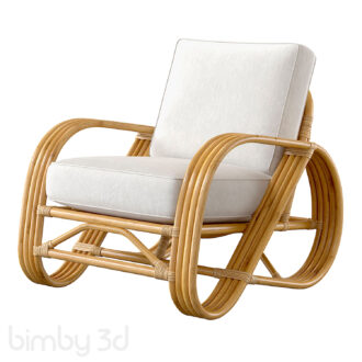Pretzel Rattan Armchair Standard Lincoln Brooks