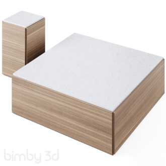 B Troupe Pine Coffee Table by Crate and Barrel 2