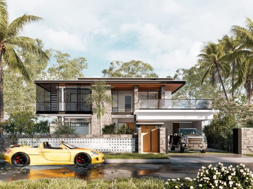 revit renderig exterior,enscape 2