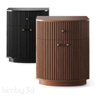 Cameo Curved Nightstand