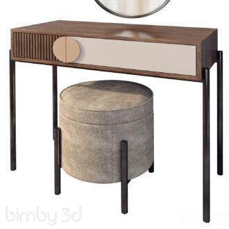 B Dressing table Bergamo Wooden Kors 2