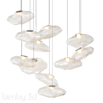 Bocci 73 random glass pendant light