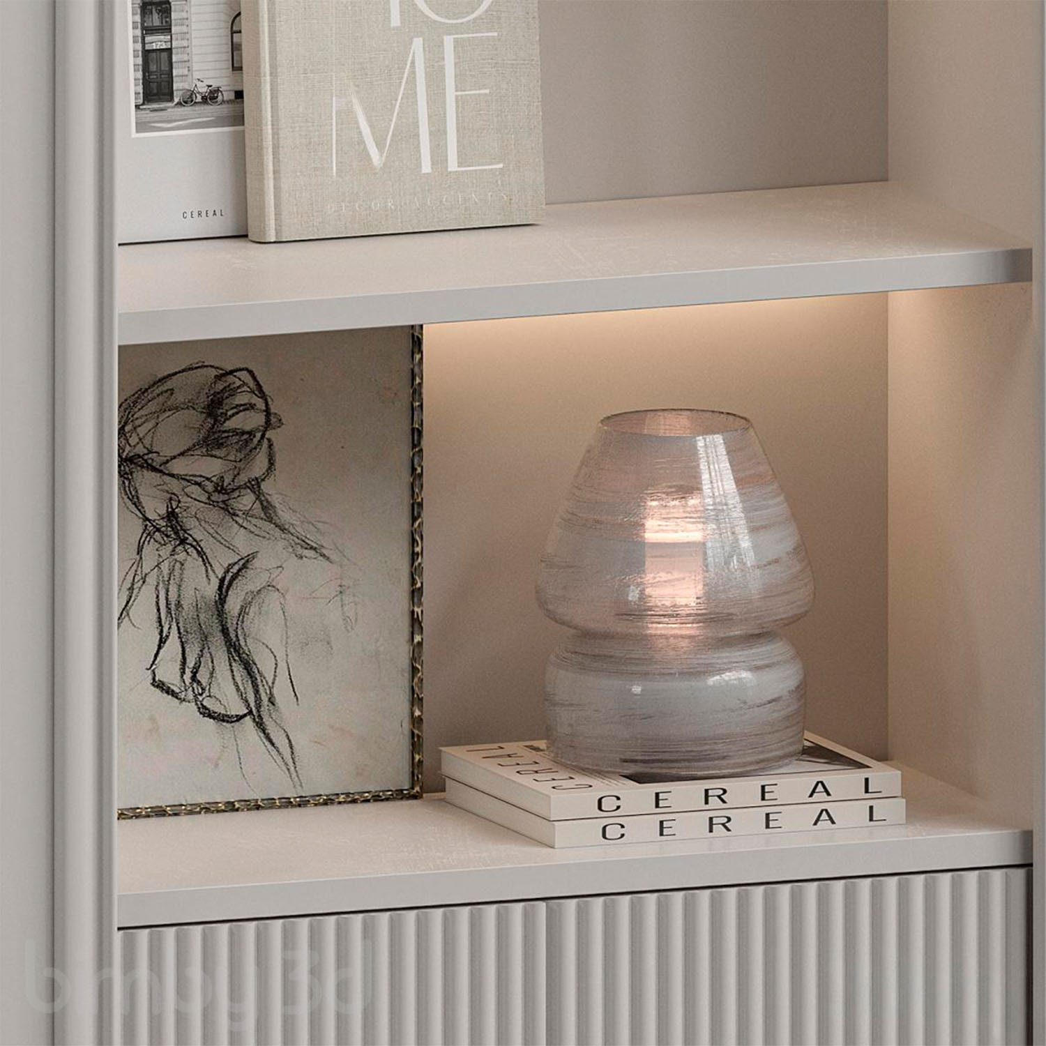 Modern Classic shelves with Decor 3 Modern Classic shelves with Decor - Image 3