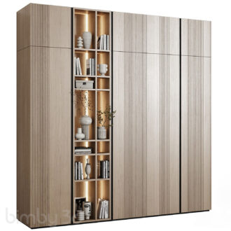 Modular wardrobe in a modern minimalist style